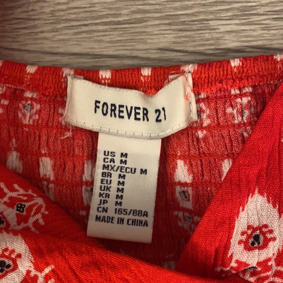 Red Patterned Sundress - Picture 2 of 3